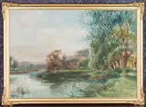 Henry Charles Fox, View along a River