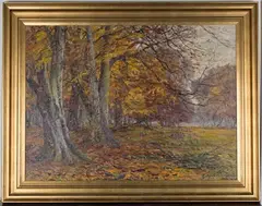 Gyde Petersen, Woodland View, 1936, oil on canvas