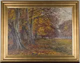 Gyde Petersen, Woodland View, 1936, oil on canvas
