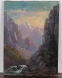 C.A. Krouse, Mountainous Landscape, oil on canvas