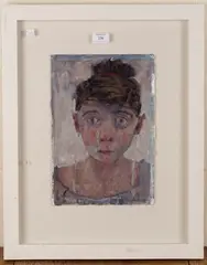 Joy Wolfenden-Brown, Portrait of a Woman, mixed media on paper