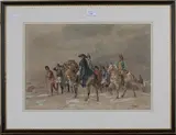 John Lewis Brown, Cavalry and Soldiers on the Brow of a Hill, 1868, watercolour