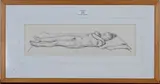 Julian Bell, Girl with Crossed Arms, pencil drawing