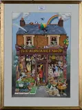 Gale Pitt, The Alphabet Shop, watercolour with gouache