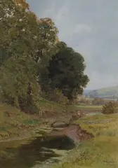 Steyning by William Egerton Hine, 1915, watercolour, sold Sep 2020