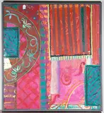 Reza Ben Gajra, Magic Carpet, (Fly Me), 1989, wax encaustic and oil on canvas