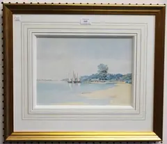 Lance Thackeray, Scene on the Nile with Feluccas, watercolour