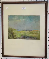 Walter Thomas, Rye Marshes, pastel