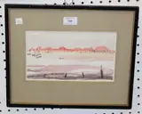 Ray Evans, Evening, Bosham, watercolour