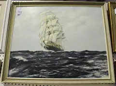 Robert Bramley, British Clipper Ariel, oil on board