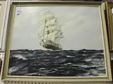 Robert Bramley, British Clipper Ariel, oil on board