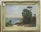 Francesco Pablo de Besperato, Continental Coastal View, oil on panel