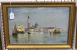 John Henry Oswald, Isola S. Giorgio, Venice, oil on canvas