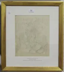 Joseph Noel Paton, Castles in the Air, 1858, pencil