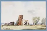 Edward Wesson, St. Benet's Abbey, Norfolk, watercolour