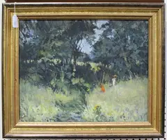 Yvonne Tocher, The Meadow, oil on board