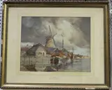 Louis Van Staaten, Zaandam, watercolour