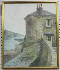 Donald Plenderleith, Port Isaac, Cornwall, oil on canvas-board