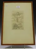 Ru van Rossem, The Goddess in the Wood, etching