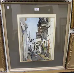 Matt Bruce, In Poros, 1977, watercolour