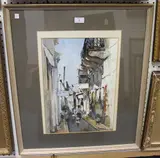 Matt Bruce, In Poros, 1977, watercolour