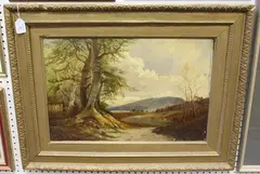 Thomas Morris Ash, Nr Dolgelly' (Dolgellau, North Wales), oil on canvas
