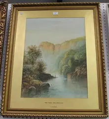 Edwin Earp, The High Tor, Matlock, watercolour