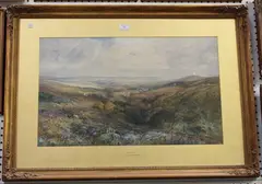 C.F. Williams, Dartmoor, watercolour