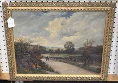Thomas Morris Ash, A June Morning nr Milngavie, oil on canvas