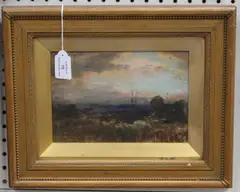 Edwin Calvert, Moorland Evening, watercolour