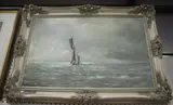 John Rootes, Sailing Vessel on a Calm Sea, oil on canvas