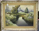 Mario Pinetti, Ile d'Oleron, France, oil on canvas