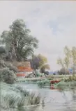 Henry Deacon Hillier-Parker, Old Mill, Harlow, Essex, watercolour
