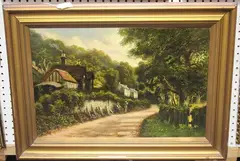 A. Lewis, Mickleham, Surrey, oil on canvas