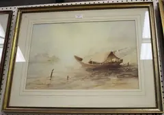 Bernard Banks, Chinese Junk at Sea, watercolour
