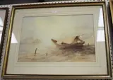Bernard Banks, Chinese Junk at Sea, watercolour