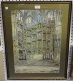 Arthur Edward Henderson, Capilla Mayor, 1900, ink and watercolour