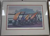 Philip Dunn, Empty Spaces' (West Pier, Brighton) and 'The Depths of Winter' (Palace Pier, Brighton), two 20th century colour prints, both signed in pencil recto