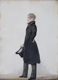 Richard Dighton, James Palmer' (Full Length Portrait of a Gentleman), 1850, watercolour over pencil