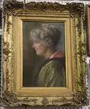 H. Ward, Portrait of a Lady, pastel with chalk