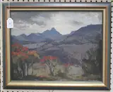Robert Paul, Inyanga, near Inyanga Mountains Hotel, Rhodesia, oil on board