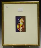 Edward Rogers, Abstract Design, watercolour with gouache