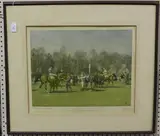 Alfred Munnings, The Paddock at Epsom, Spring Meeting, colour print