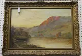 Graham Williams, Highland Landscape with Loch and Mountains, oil on canvas