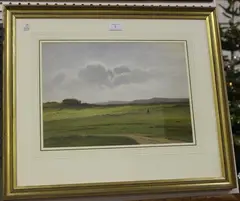 Joseph Knight, Landscape with Shepherd and Flock, 1897, watercolour
