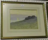 Frederick William Sturge, Coastal Landscape at Sunset, watercolour