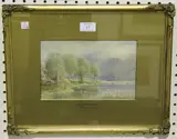 Sam Pride, By Coniston Lake, watercolour