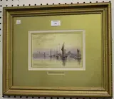 Pilchard Fishing, South Devon by Sir Charles D'Oyly, 7th Baronet, watercolour, sold Jan 2019