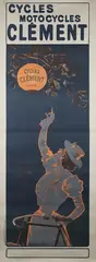 Ferdinand Misti-Mifliez, Cycles Motorcycles Clément' (Bicycle Advertising Poster), lithograph