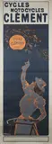 Ferdinand Misti-Mifliez, Cycles Motorcycles Clément' (Bicycle Advertising Poster), lithograph